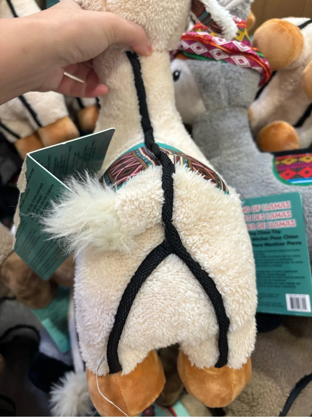Think Dog Land Of Llamas 19” Plush Squeaky  Toy Pets Dog Chew Toy NEW WITH TAGS